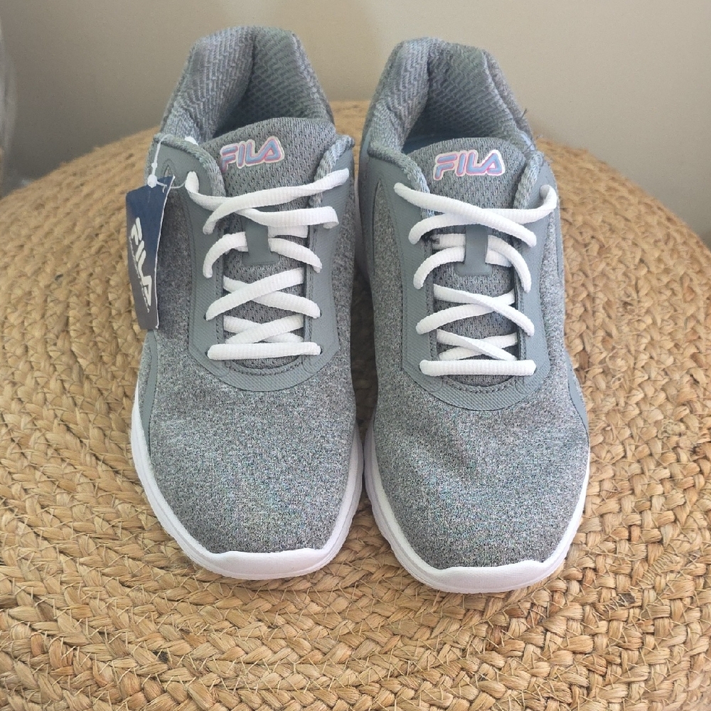 Fila Kids' Sneakers in Gray and White
